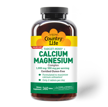 Target-Mins Calcium Magnesium Tablets - Country Life